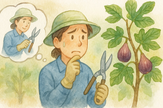 切るのがこわい人ほど、イチジク剪定は上手に